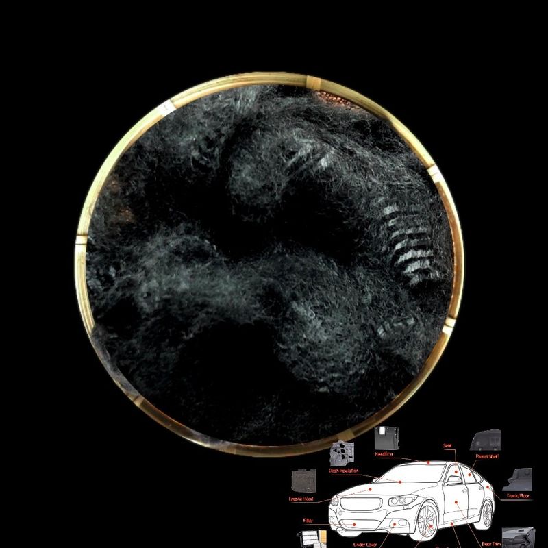 4D×51mm Low Melt Polyester Staple Fiber For Automobile Heat - Insulating Materials